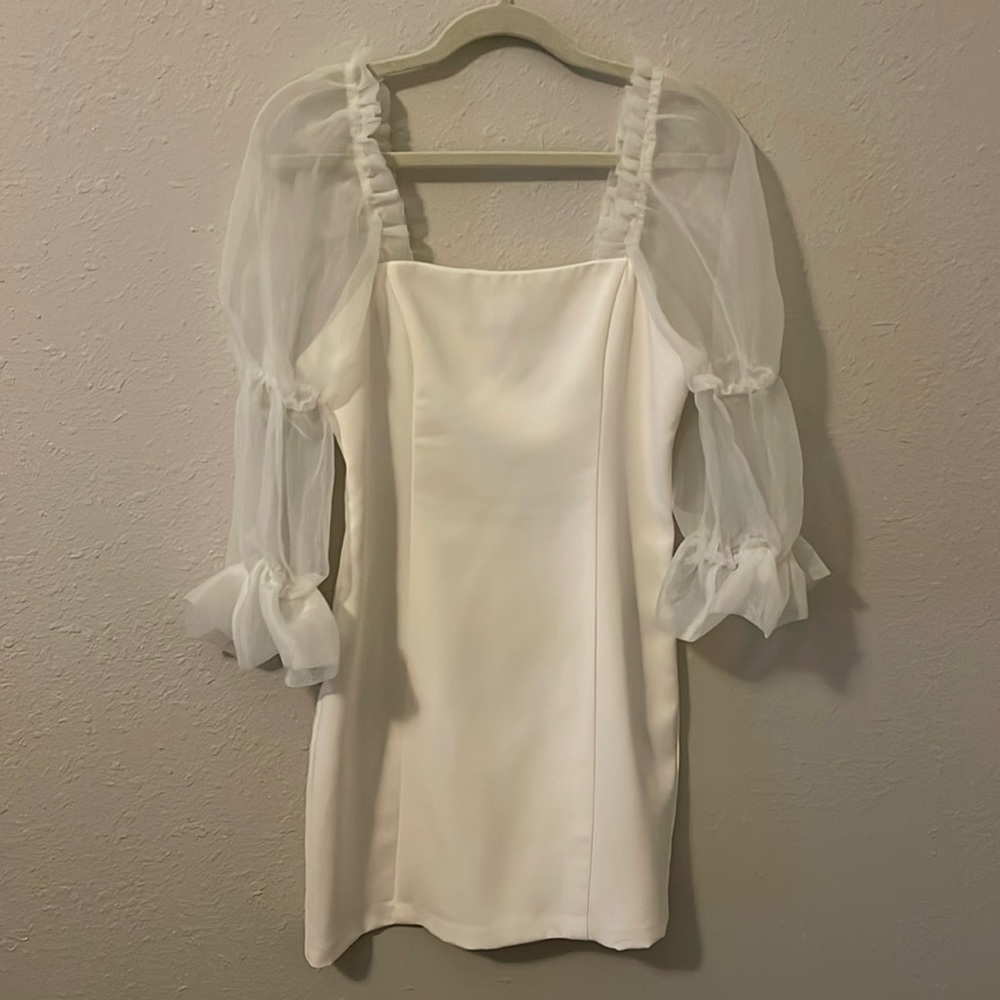 Revolve white mini dress